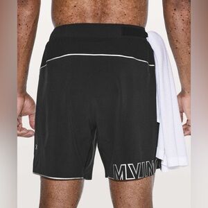 Lululemon Men’s Surge Shorts 6” Reflective in Black, size Medium